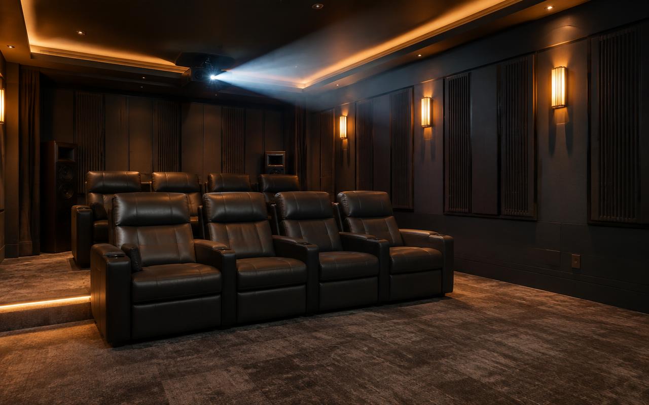 The Reel Room cinema seating